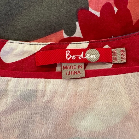 Boden Multicolored Floral 100% Cotton Lined Dress Women’s Sz 6 - Picture 7 of 11